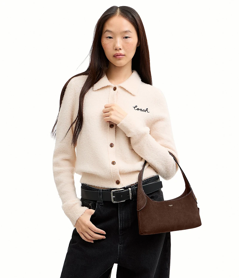 COACH Brooklyn 26 Suede Shoulder Bag