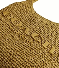 COACH Brooklyn 28 Straw Shoulder Bag