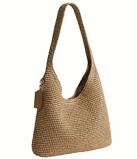 COACH Brooklyn 28 Straw Shoulder Bag