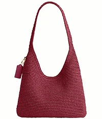 COACH Brooklyn 28 Straw Shoulder Bag