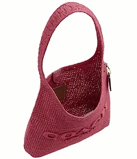 COACH Brooklyn 28 Straw Shoulder Bag