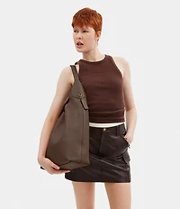 COACH Brooklyn 39 Leather Hobo Tote Bag