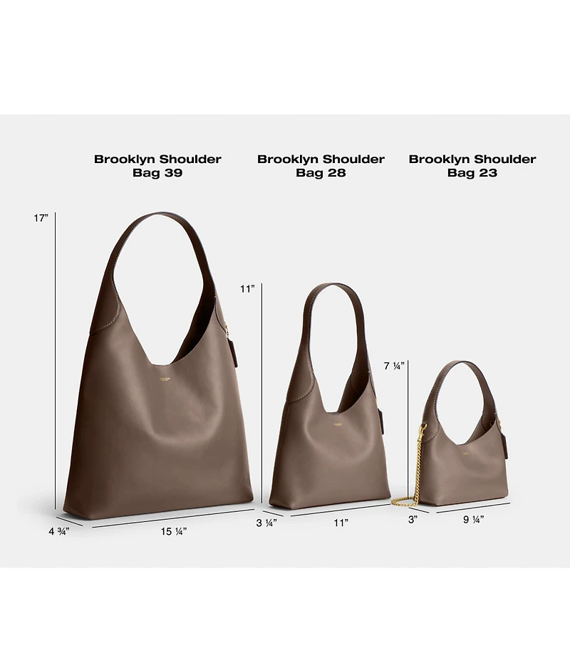 COACH Brooklyn 39 Leather Hobo Tote Bag