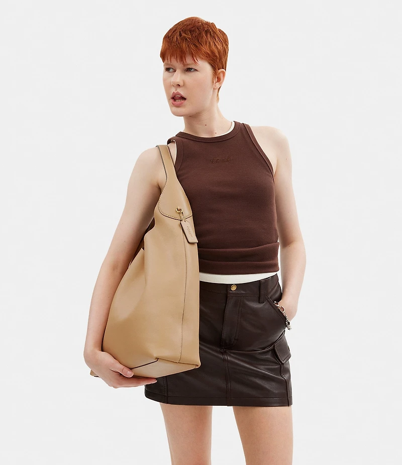 COACH Brooklyn 39 Leather Hobo Tote Bag