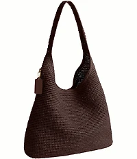 COACH Brooklyn 39 Straw Shoulder Bag