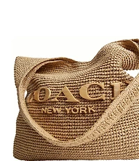 COACH Brooklyn 39 Straw Shoulder Bag