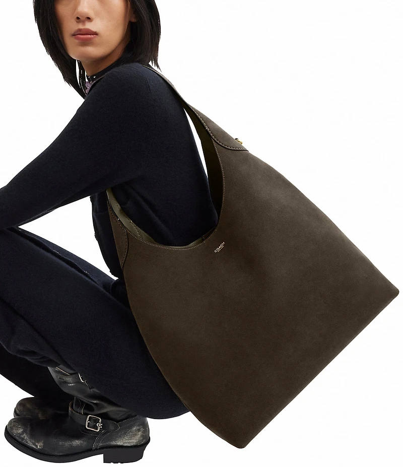 COACH Brooklyn 39 Suede Shoulder Bag