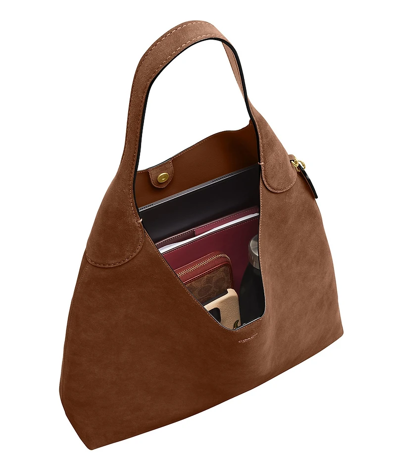 COACH Brooklyn 39 Suede Shoulder Bag