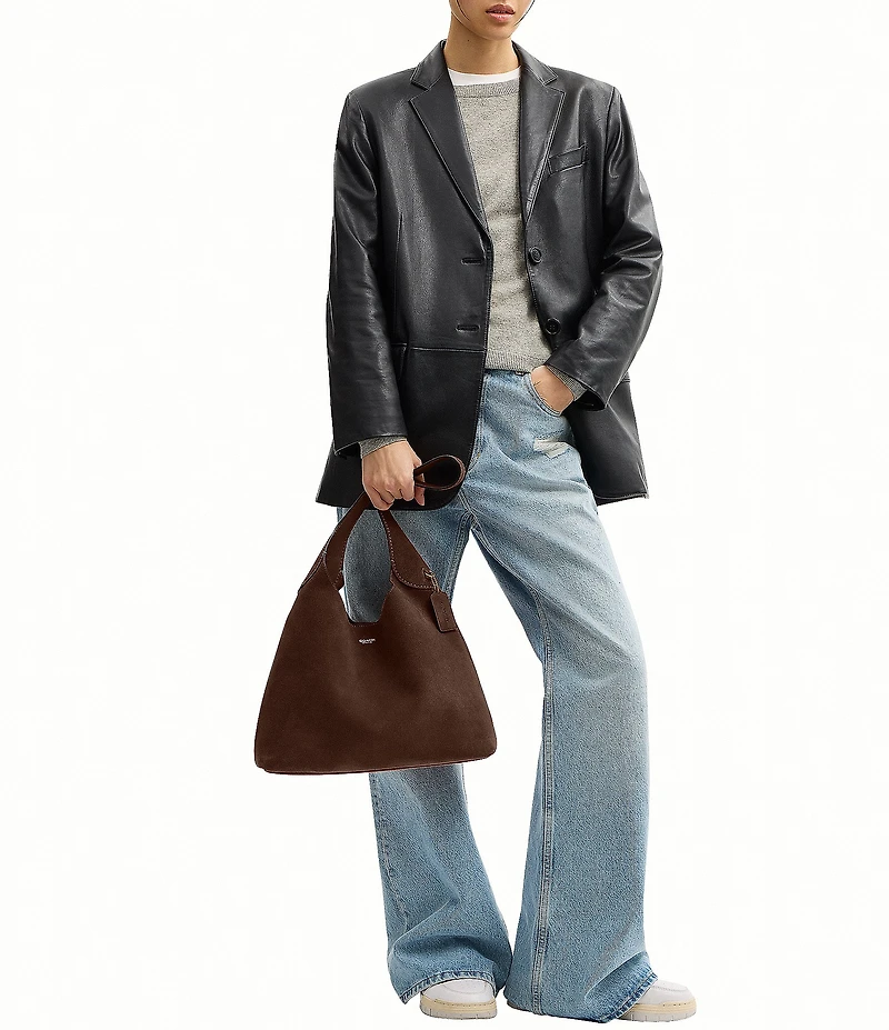 COACH Brooklyn Suede Shoulder Bag 34