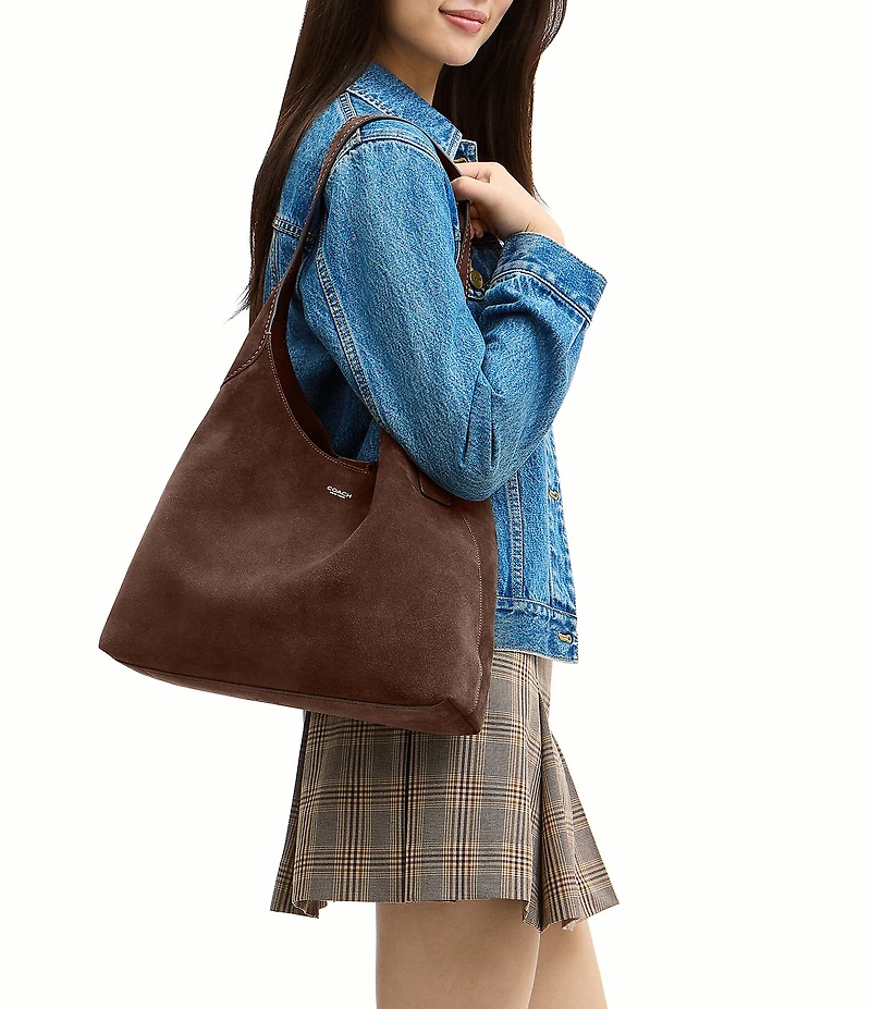 COACH Brooklyn Suede Shoulder Bag 34