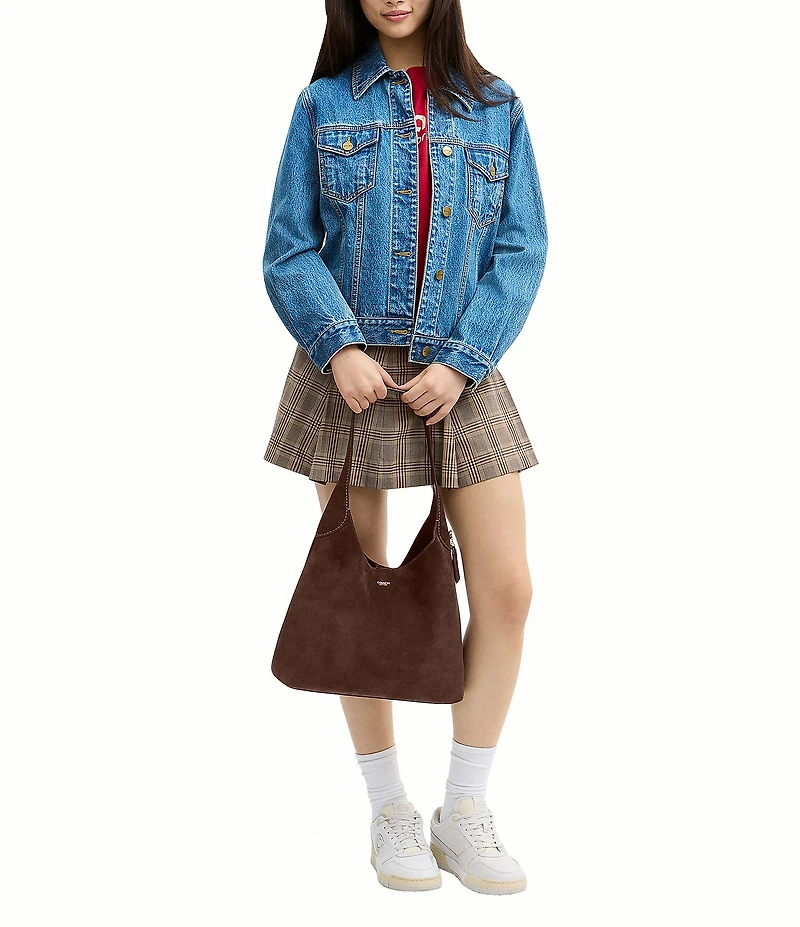 COACH Brooklyn Suede Shoulder Bag 34