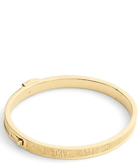 COACH Brushed Signature C Buckle Bangle Bracelet