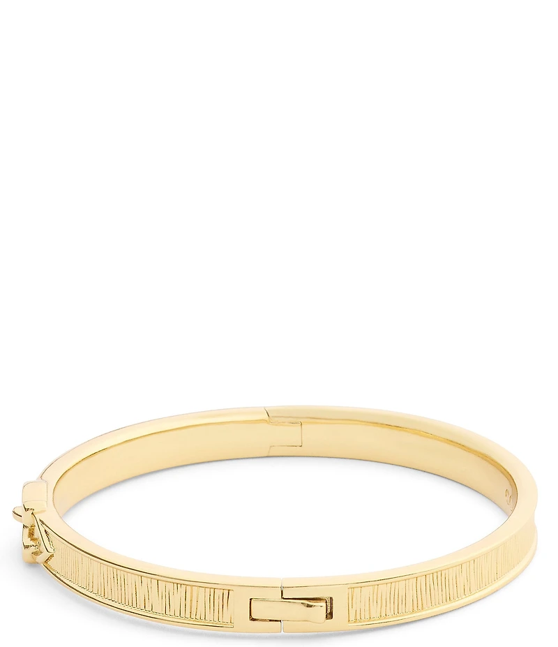 COACH Brushed Signature C Buckle Bangle Bracelet