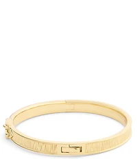 COACH Brushed Signature C Buckle Bangle Bracelet