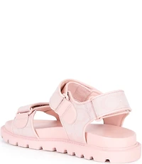 COACH Brynn Canvas Signature Logo Hook-and-Loop Banded Sandals