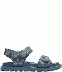 COACH Brynn Crystal Signature Denim Sandals