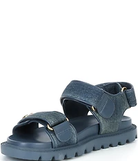 COACH Brynn Denim Hook-and-Loop Sandals
