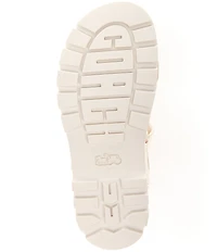 COACH Brynn Leather Signature Logo Detail Banded Sandals