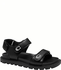 COACH Brynn Leather Hook-and-Loop EVA Sandals