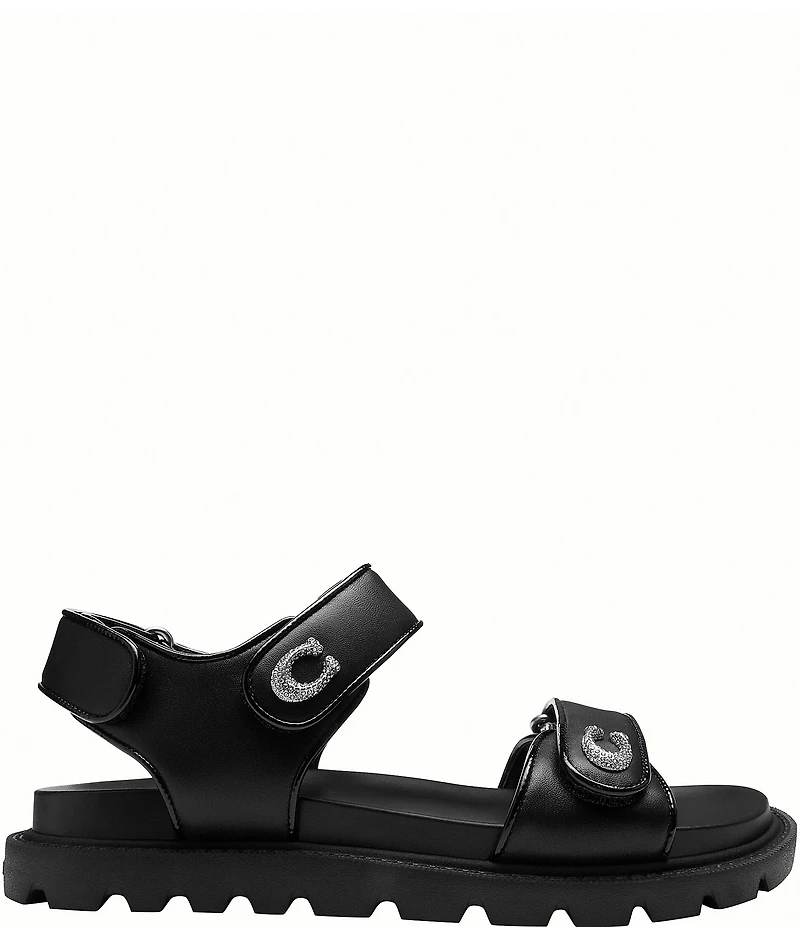 COACH Brynn Leather Hook-and-Loop EVA Sandals