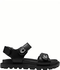COACH Brynn Leather Hook-and-Loop EVA Sandals