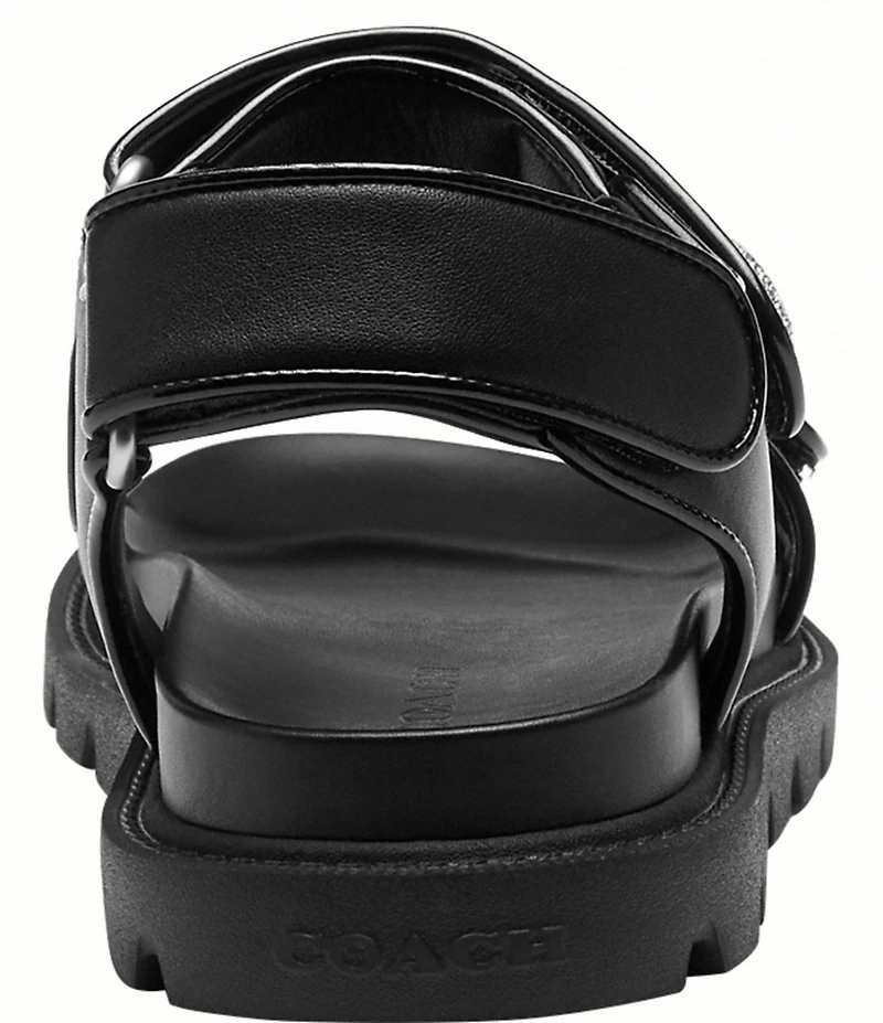 COACH Brynn Leather Hook-and-Loop EVA Sandals