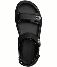 COACH Brynn Leather Hook-and-Loop EVA Sandals