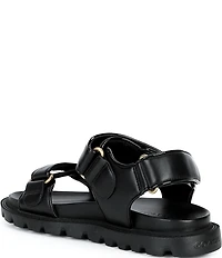 COACH Brynn Leather Hook-and-Loop Sandals