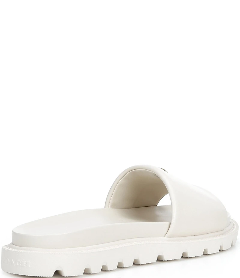 COACH Brynn Leather Slide Sandals