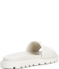 COACH Brynn Leather Slide Sandals