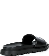 COACH Brynn Leather Slide Sandals
