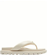 COACH Brynn Leather Thong Sandals