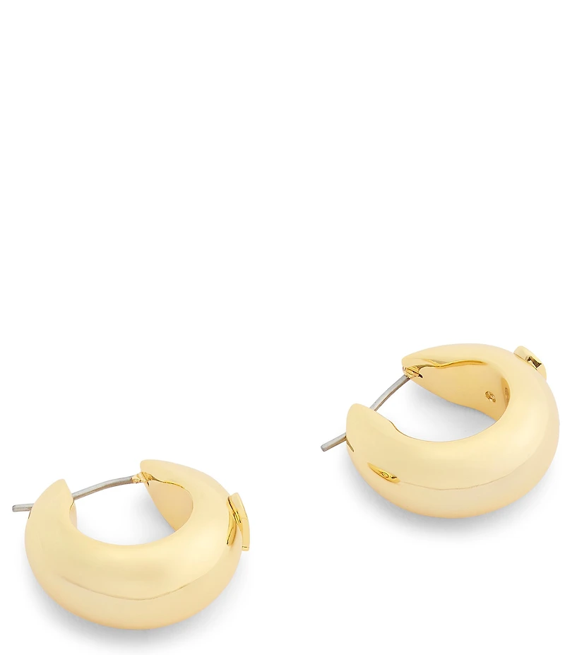 COACH C Sculpted Puffy Hoop Earrings