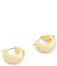 COACH C Sculpted Puffy Hoop Earrings