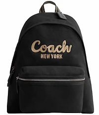 COACH Canvas Logo Cargo Backpack
