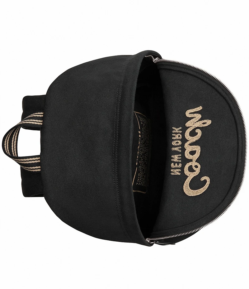 COACH Canvas Logo Cargo Backpack