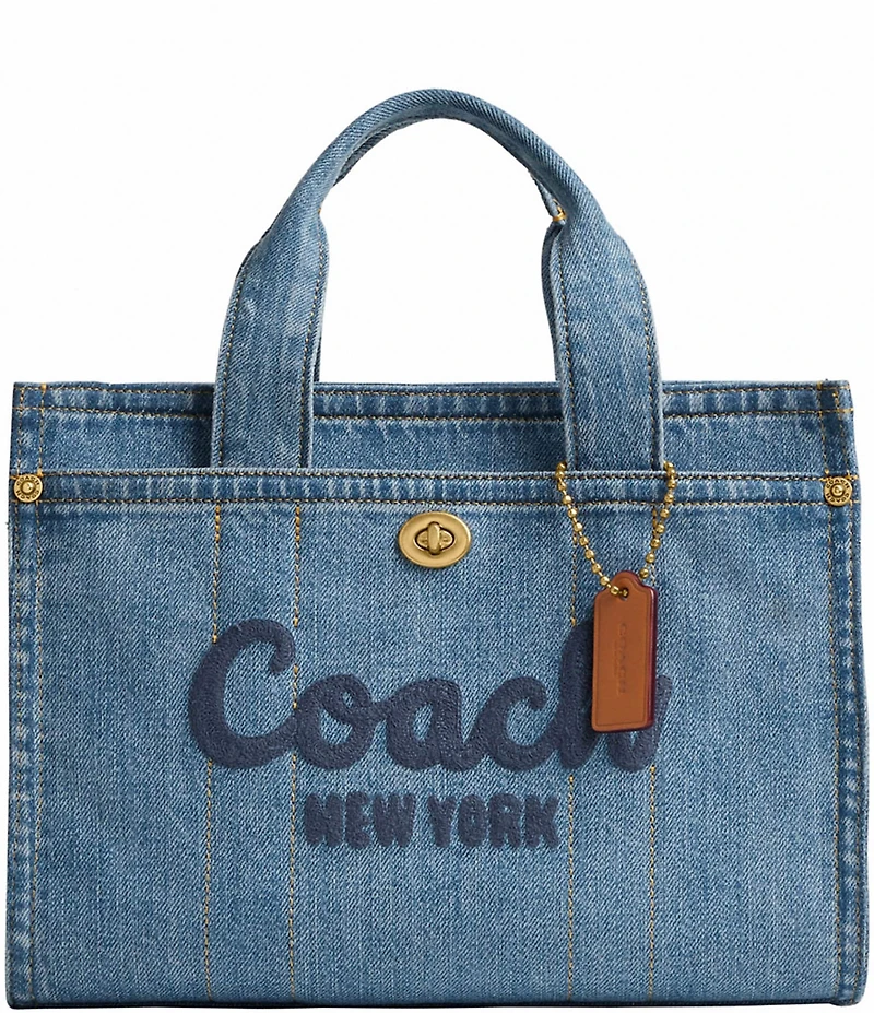 COACH Cargo 26 Mini Denim Tote Bag