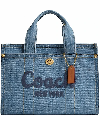 COACH Cargo 26 Mini Denim Tote Bag