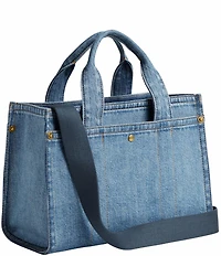 COACH Cargo 26 Mini Denim Tote Bag