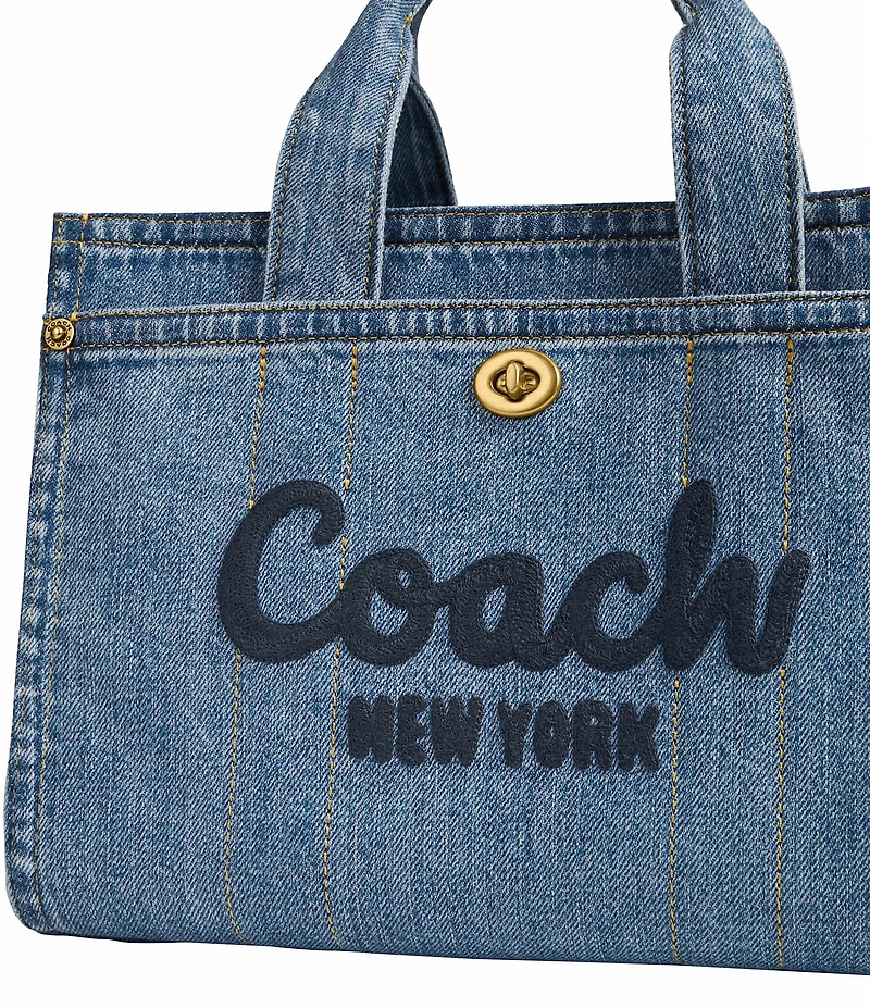 COACH Cargo 26 Mini Denim Tote Bag