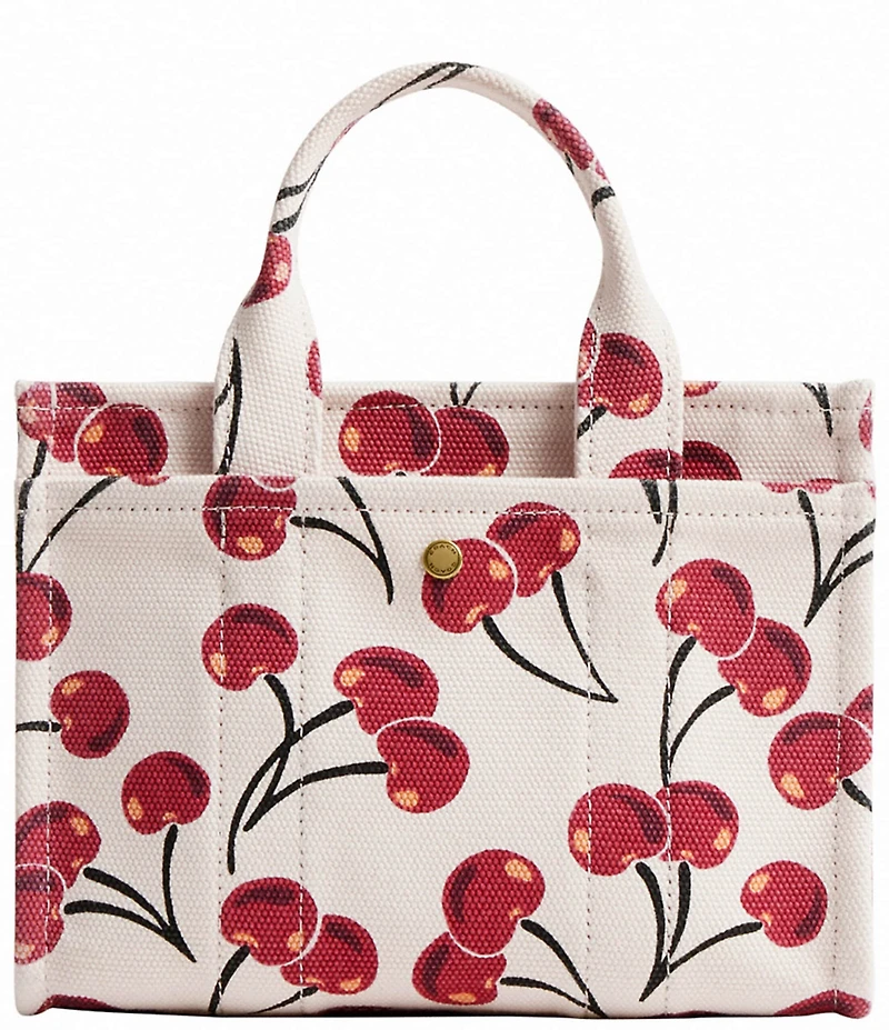 COACH Cargo Cherry Print Canvas Tote Bag 20