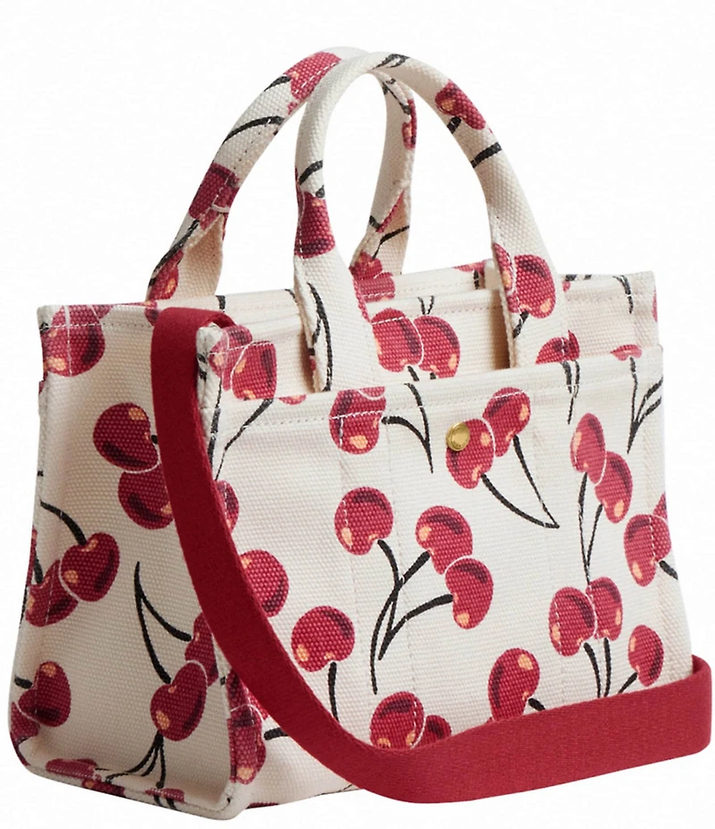 COACH Cargo Cherry Print Canvas Tote Bag 20