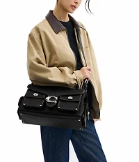 COACH Cargo Western Tabby 36 Satchel Bag