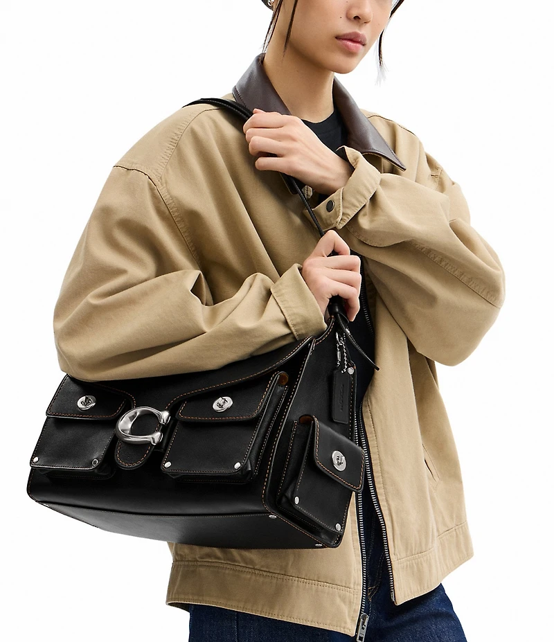 COACH Cargo Western Tabby 36 Satchel Bag