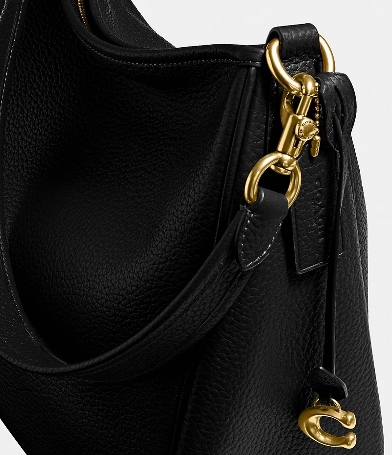 COACH Cary Pebbled Leather Shoulder Bag