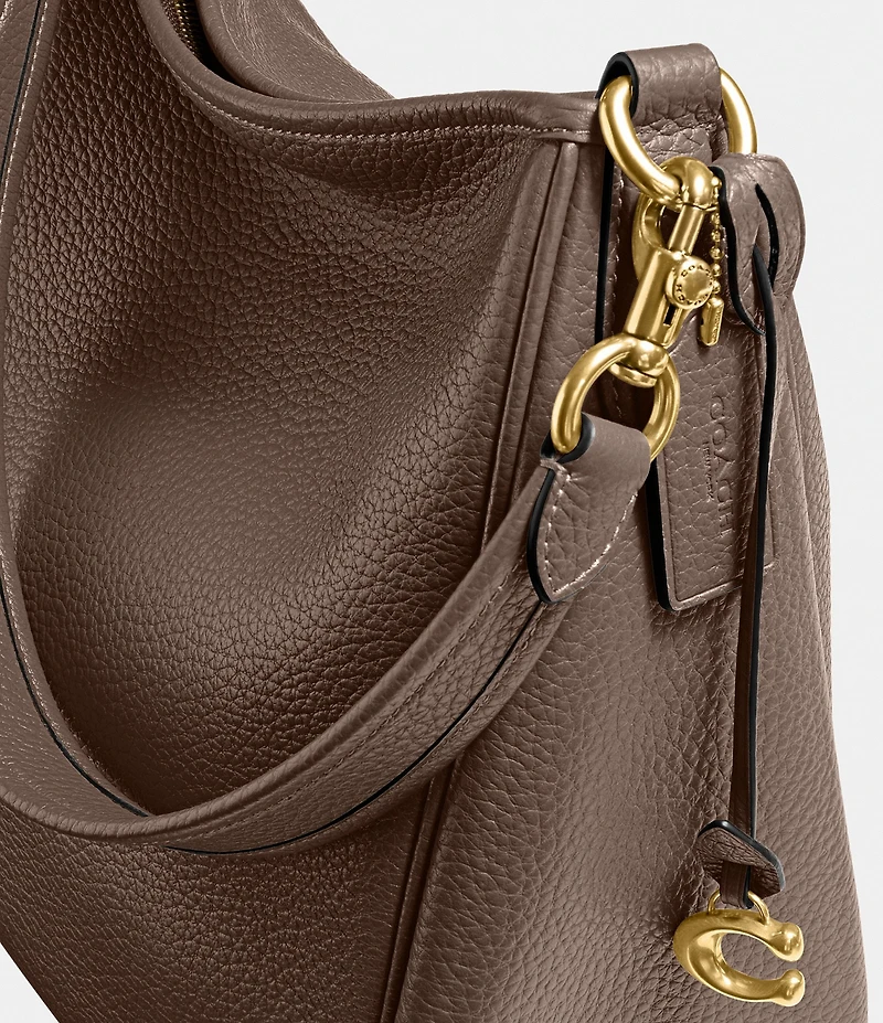 COACH Cary Pebbled Leather Shoulder Bag