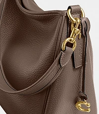 COACH Cary Pebbled Leather Shoulder Bag