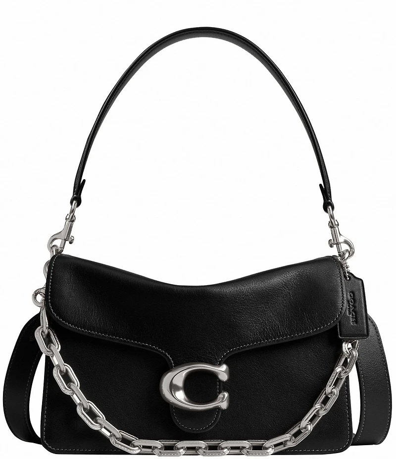 COACH Chain Tabby Silver Hardware Shoulder Bag