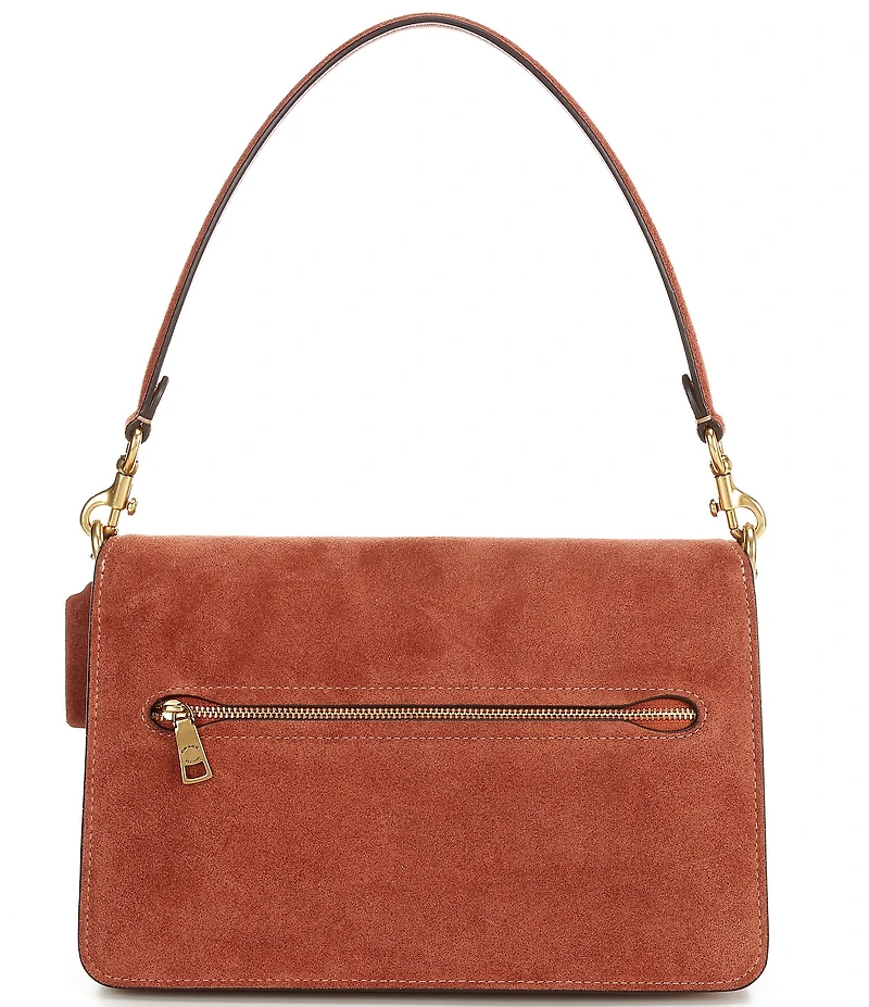 COACH Chain Tabby Suede Shoulder Bag