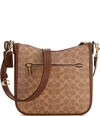 COACH Chaise Signature Canvas Sling Contrast Trim Crossbody Bag